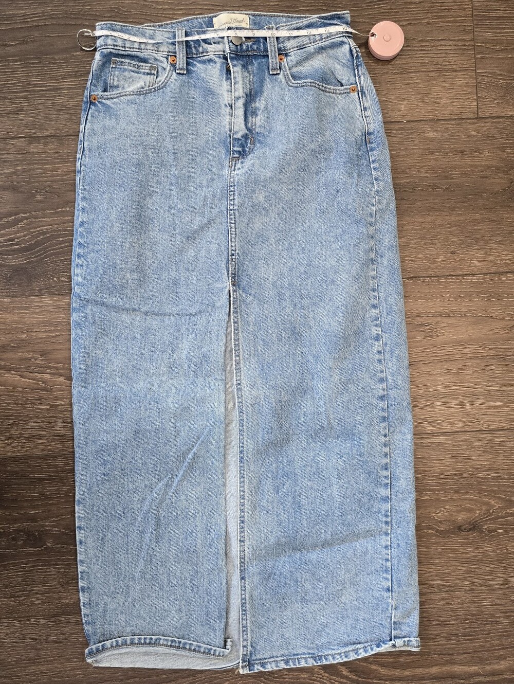 Classic Light Blue Denim Maxi Skirt - Women's Jeans Universal Threads